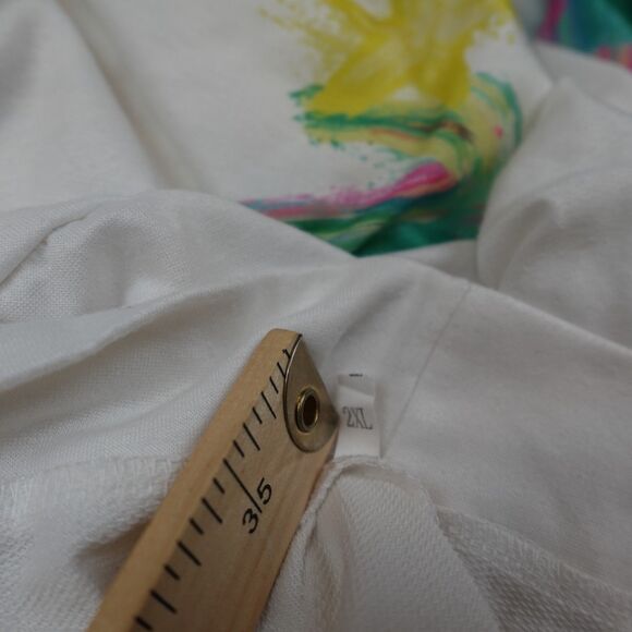 Christmas Tree Colorful Long Sleeve Shirt Womens 2XL Pullover Comfy Festive Cute - Picture 3 of 7